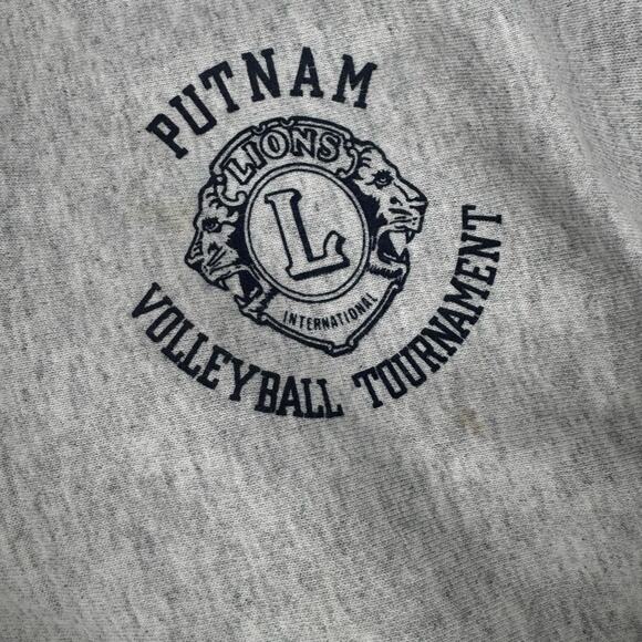 Vintage 80’s Volleyball Reverse Weave Sweatshirt Soffe Mens Size Medium USA - Picture 8 of 10